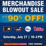 Seasonal Merchandise Deeply Discounted Blow-Out Sale At Wells Fargo Center On Saturday, July 27