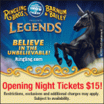 Giveaway: Family 4-Pack to Ringling Bros and Barnum & Bailey Presents LEGENDS at Wells Fargo Center